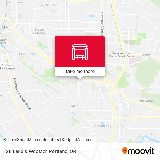 SE Lake & Webster map
