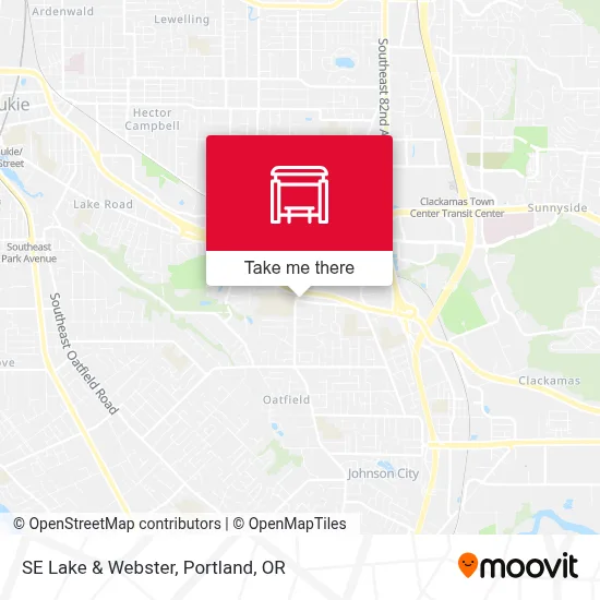 SE Lake & Webster map