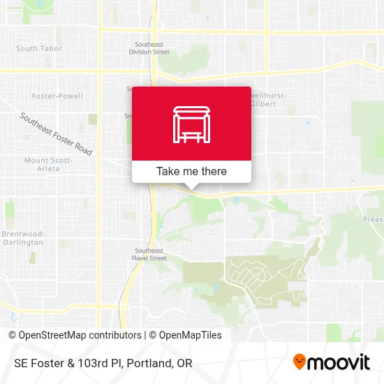 SE Foster & 103rd Pl map