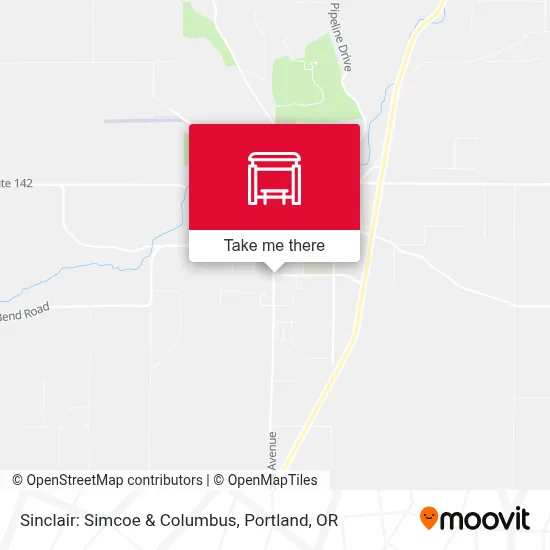 Mapa de Sinclair: Simcoe & Columbus