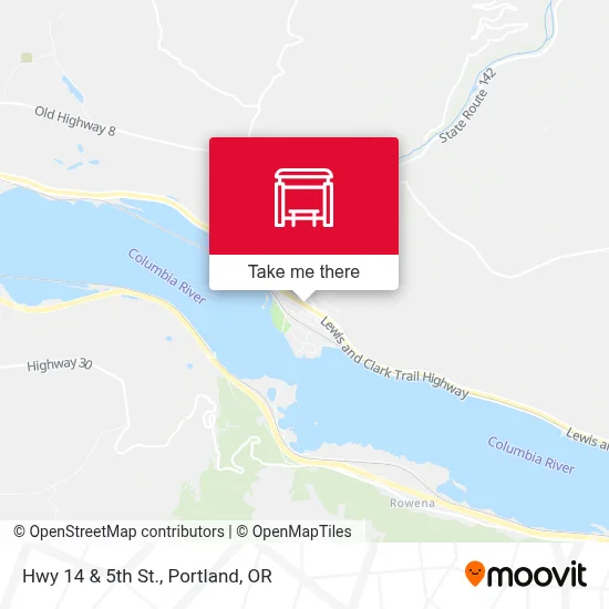 Hwy 14 & 5th St. map