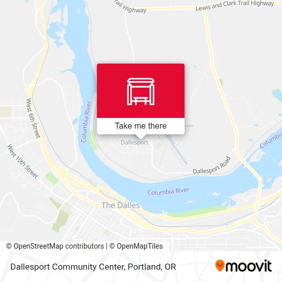 Dallesport Community Center map