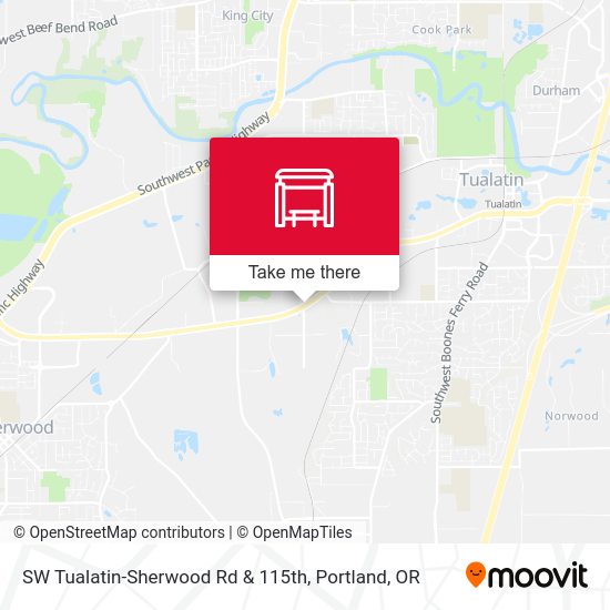 Mapa de SW Tualatin-Sherwood Rd & 115th
