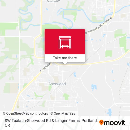 Mapa de SW Tualatin-Sherwood Rd & Langer Farms