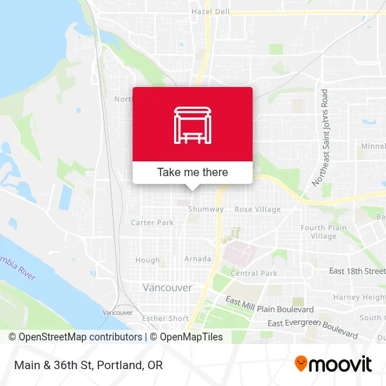 Main & 36th St map