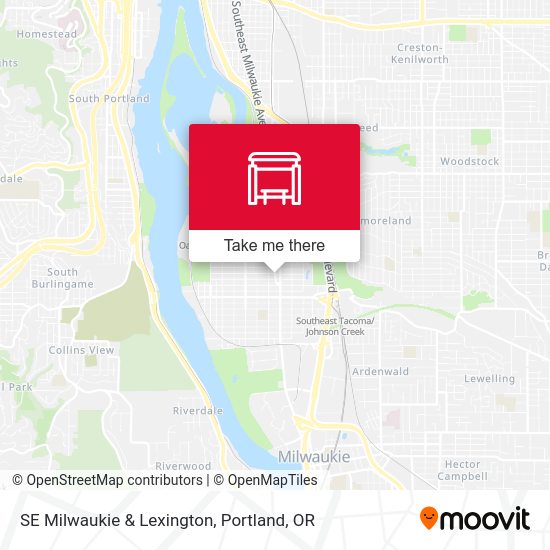 Mapa de SE Milwaukie & Lexington