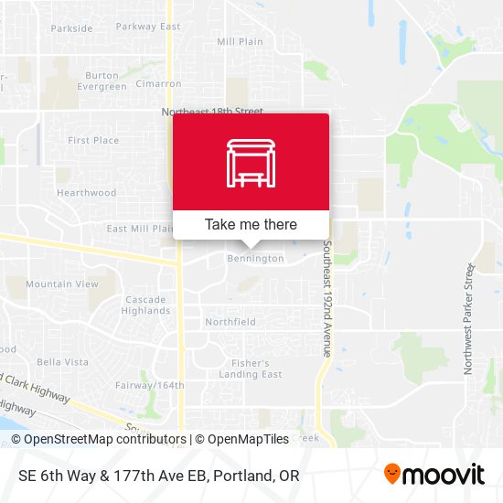 SE 6th Way & 177th Ave EB map