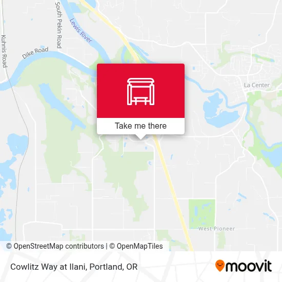 Cowlitz Way at Ilani map