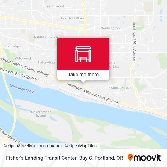 Fisher's Landing Transit Center: Bay C map