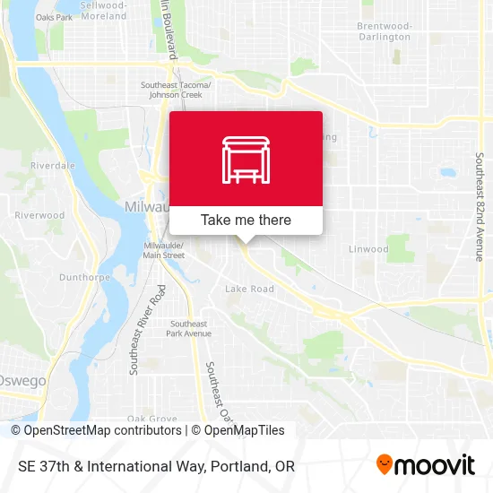 SE 37th & International Way map