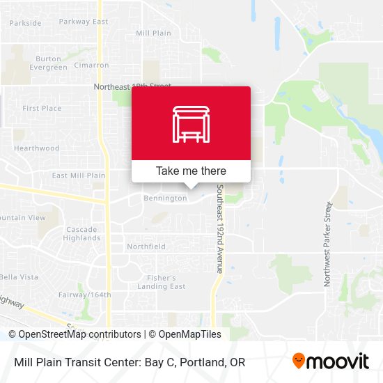 Mill Plain Transit Center: Bay C map