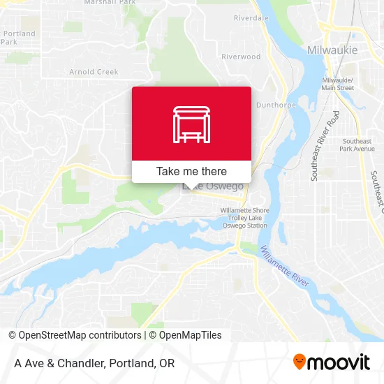 A Ave & Chandler map