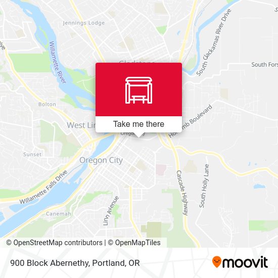 Mapa de 900 Block Abernethy