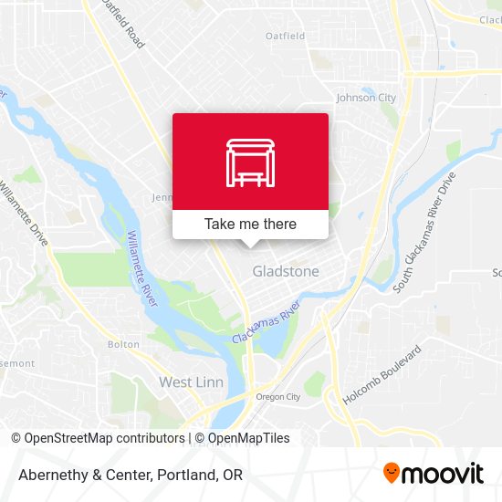 Abernethy & Center map