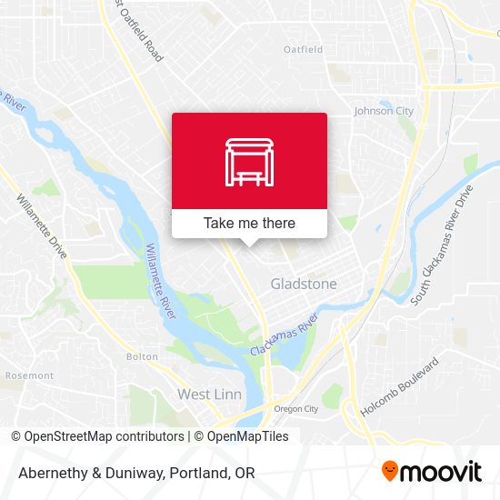 Abernethy & Duniway map