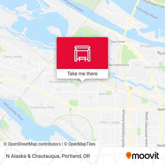 Mapa de N Alaska & Chautauqua