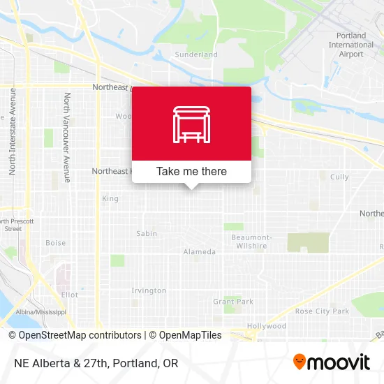 NE Alberta & 27th map