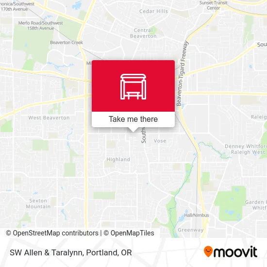 SW Allen & Taralynn map