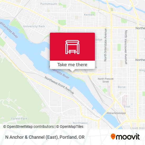 N Anchor & Channel (East) map