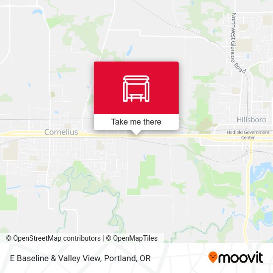 Mapa de E Baseline & Valley View