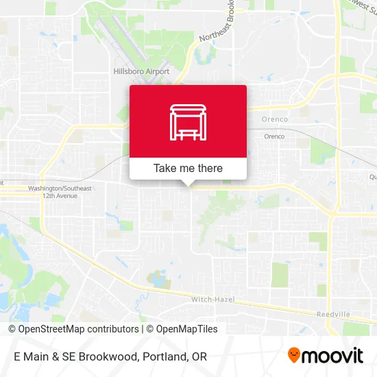 E Main & SE Brookwood map