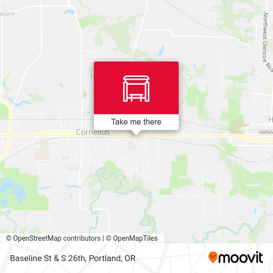 Baseline St & S 26th map