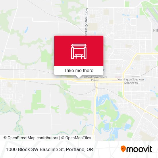 Mapa de 1000 Block SW Baseline St