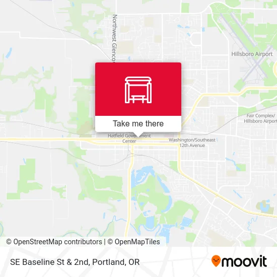SE Baseline St & 2nd map