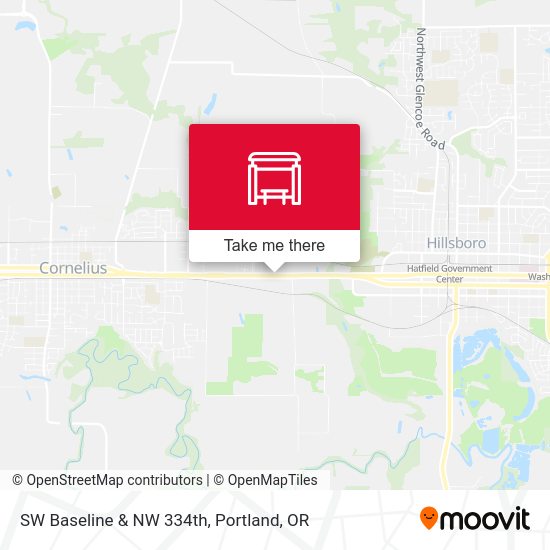 SW Baseline & NW 334th map