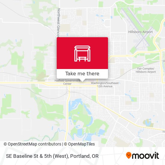 SE Baseline St & 5th (West) map