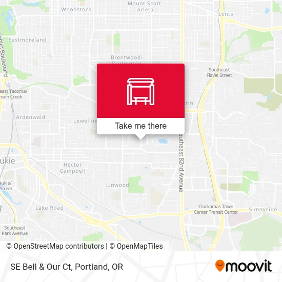 SE Bell & Our Ct map