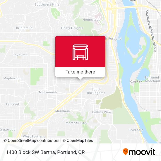 1400 Block SW Bertha map