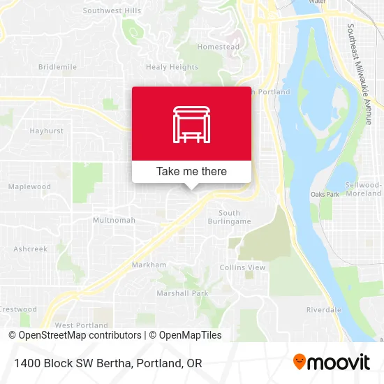 1400 Block SW Bertha map