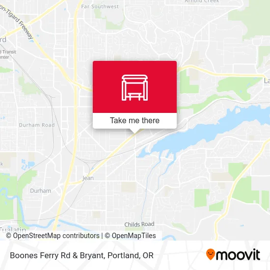 Boones Ferry Rd & Bryant map