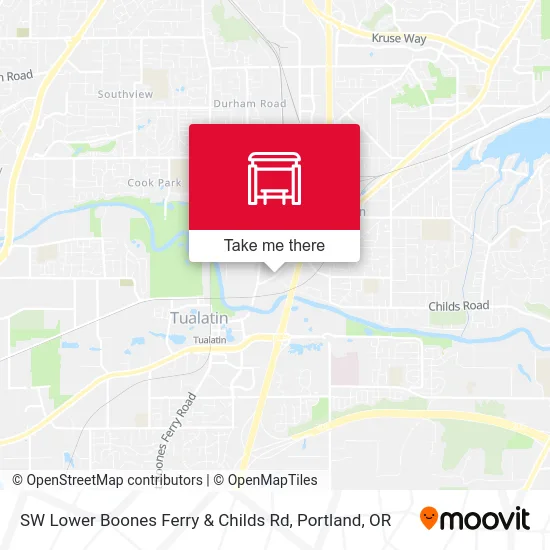 SW Lower Boones Ferry & Childs Rd map