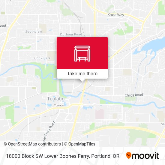 18000 Block SW Lower Boones Ferry map