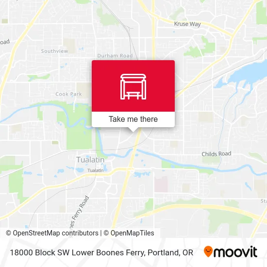 18000 Block SW Lower Boones Ferry map
