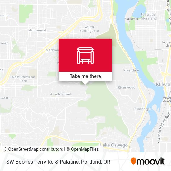 Mapa de SW Boones Ferry Rd & Palatine