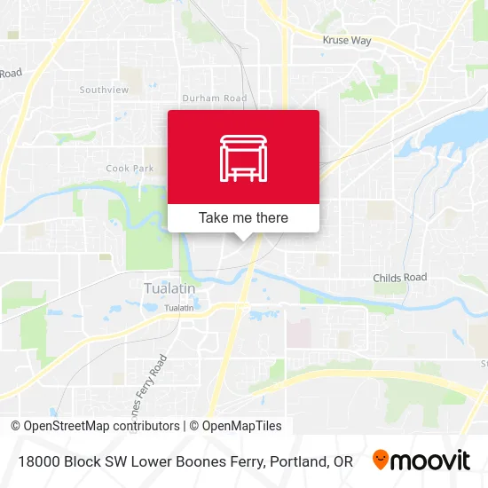18000 Block SW Lower Boones Ferry map