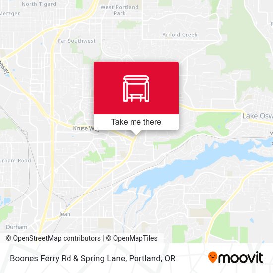 Mapa de Boones Ferry Rd & Spring Lane