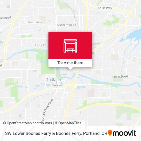 Mapa de SW Lower Boones Ferry & Boones Ferry
