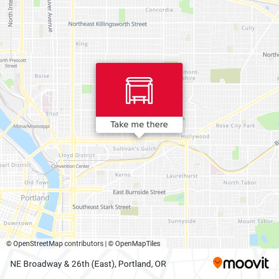 NE Broadway & 26th (East) map