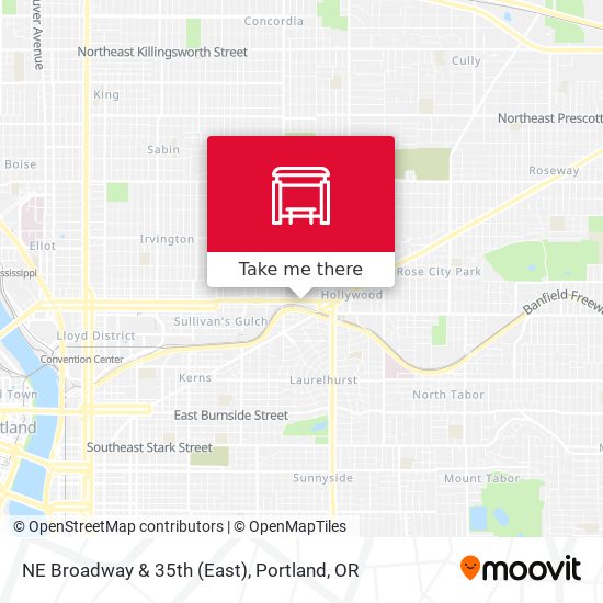 NE Broadway & 35th (East) map