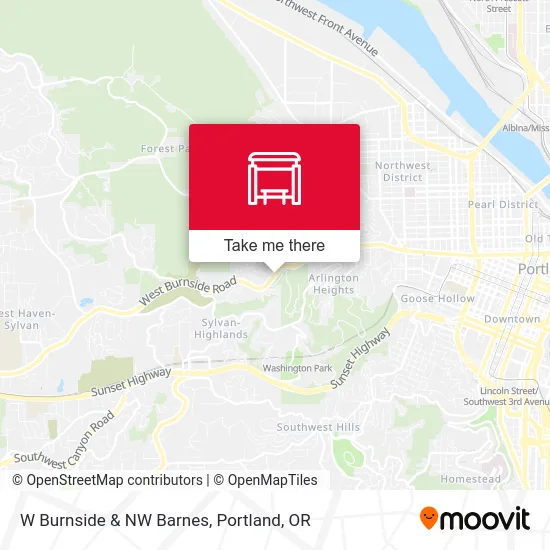 W Burnside & NW Barnes map