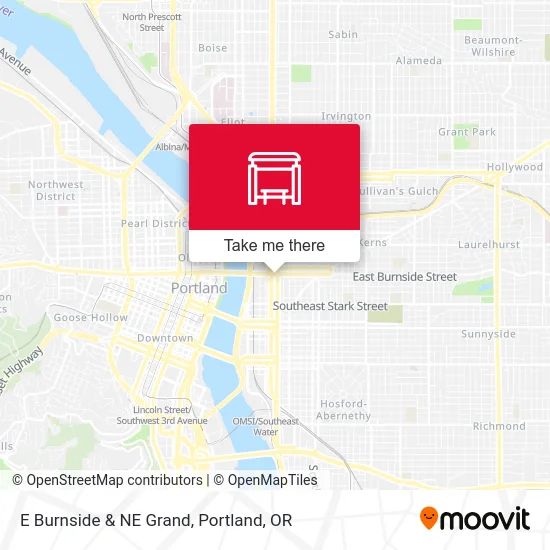 Mapa de E Burnside & NE Grand