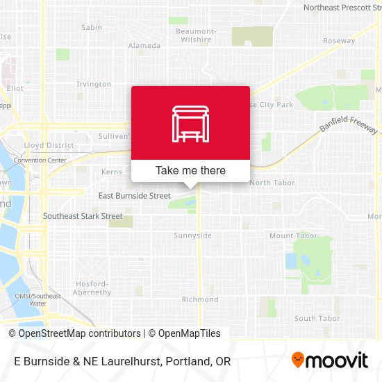 Mapa de E Burnside & NE Laurelhurst