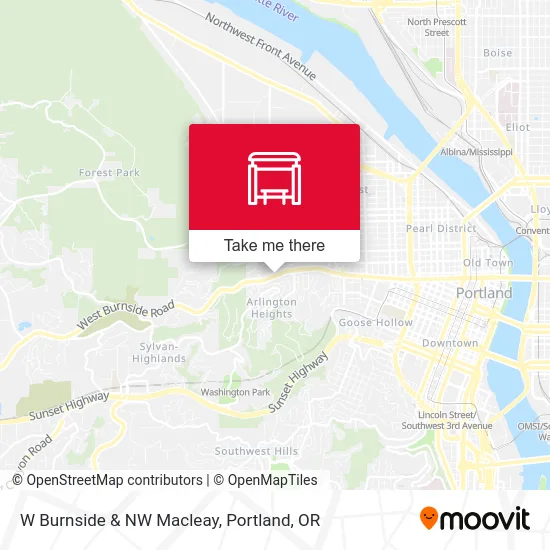 W Burnside & NW Macleay map