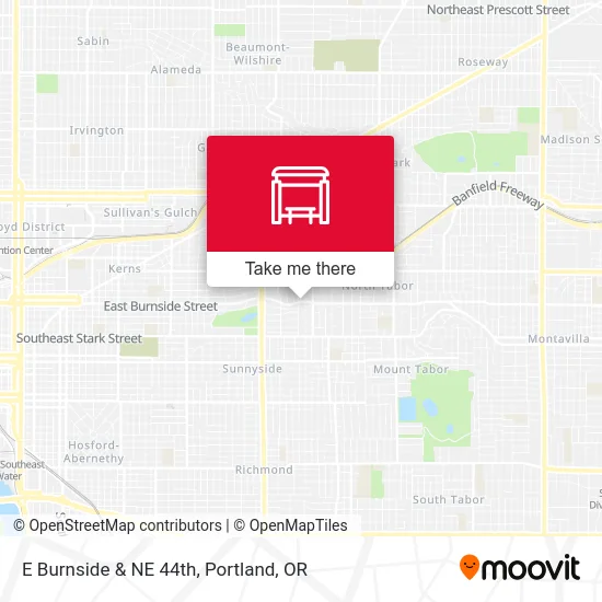 Mapa de E Burnside & NE 44th