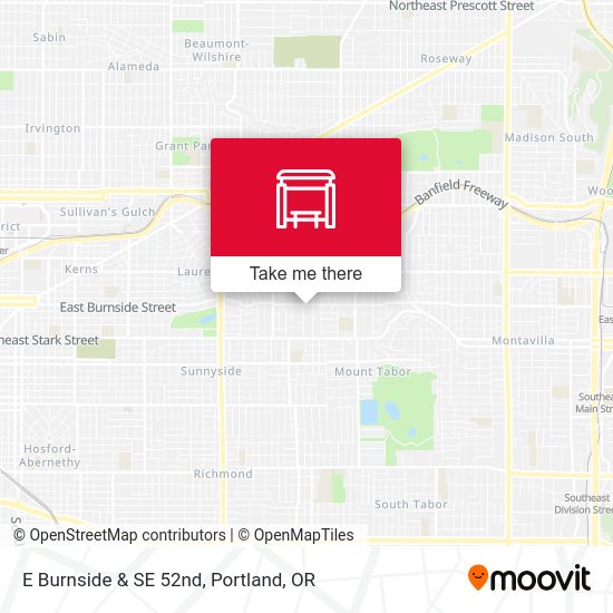 Mapa de E Burnside & SE 52nd