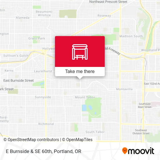 Mapa de E Burnside & SE 60th